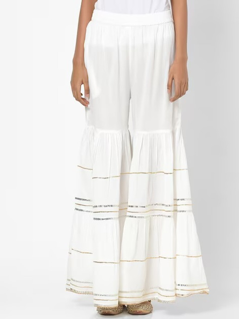 BCZ Style Women Striped Flared Ethnic Sharara