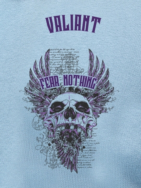 Bewakoof Men Fear Nothing Graphic Printed Hoodies - Image 7