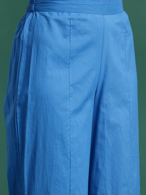 Sangria Pure Cotton Printed Kurta Set - Image 3