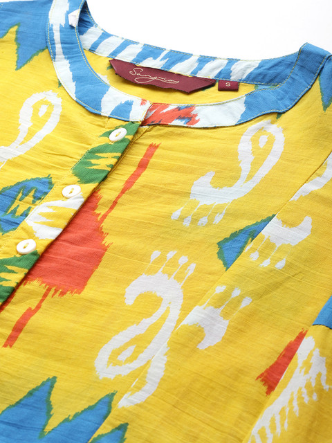 Sangria Pure Cotton Printed Kurta Set - Image 2