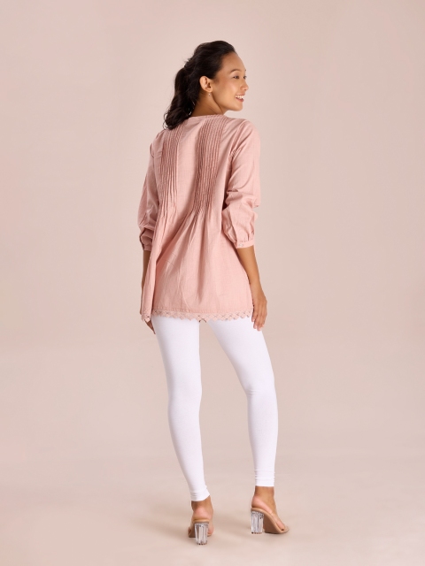 Go Colors Women White Solid Ankle-Length Leggings - Image 4