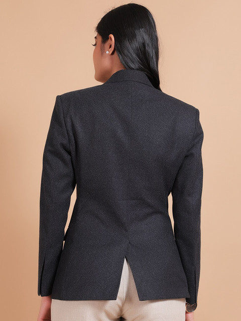 Talethread Notched Lapel Single Breasted Blazer - Image 4