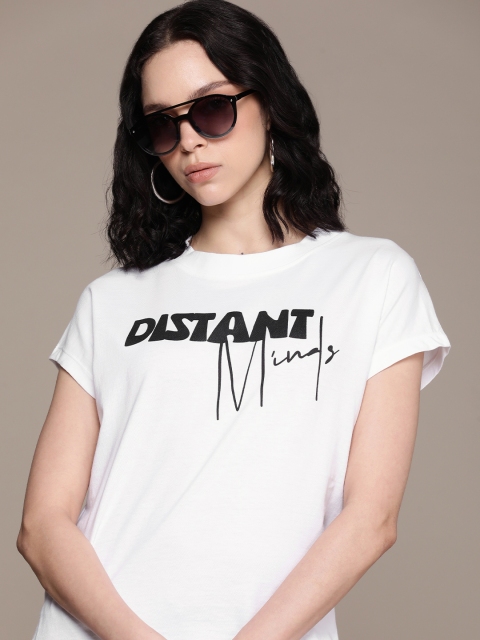 The Roadster Lifestyle Co. Typography Printed Extended Sleeves T-shirt