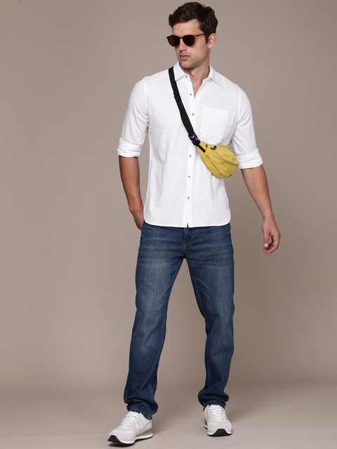 WROGN Slim Fit Solid Casual Shirt - Image 6