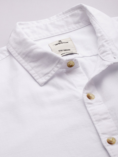 WROGN Slim Fit Solid Casual Shirt - Image 2