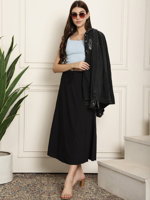 NEUDIS Ribbed Flared Midi Skirt - Image 6