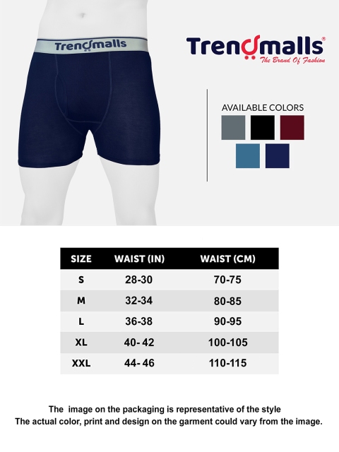 TRENDMALLS Brand Logo Printed Mid Rise Trunk TM-MU03 - Image 7