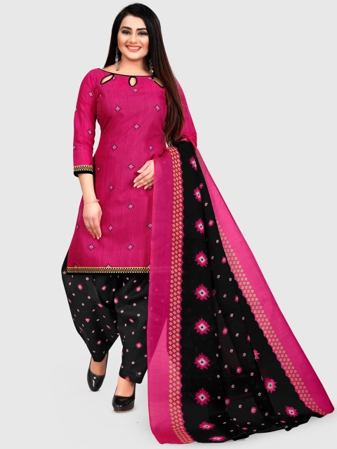KALINI Geometric Printed Unstitched Dress Material