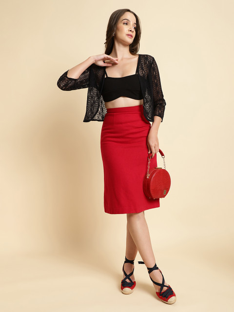 UnaOne Self Design Open Front Shrug - Image 5