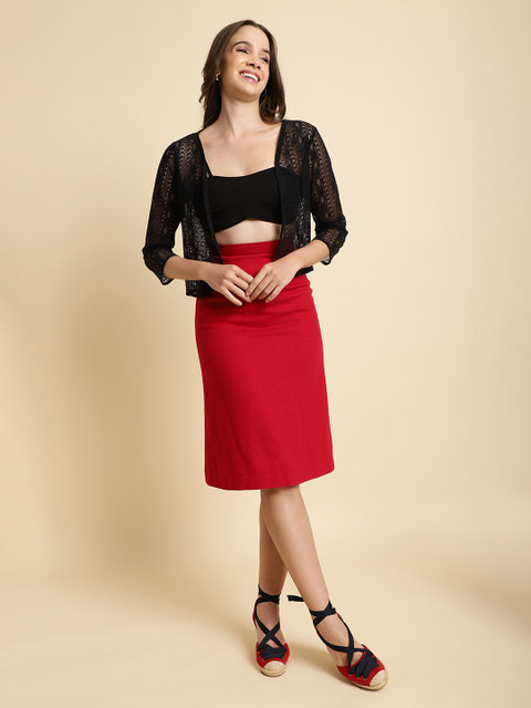 UnaOne Self Design Open Front Shrug - Image 6