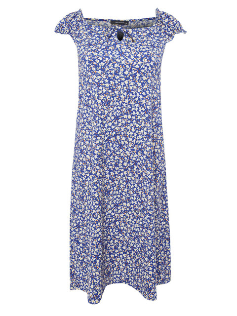 Trendyol Plus Size Floral Printed Off-Shoulder A-Line Midi Dress - Image 7