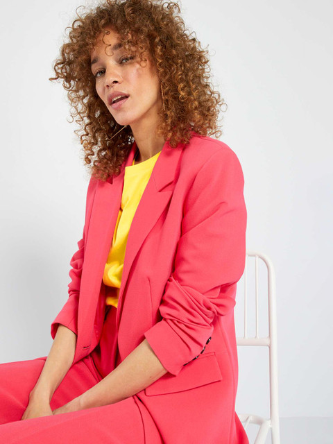 KIABI Notched Lapel Double-Breasted Blazer - Image 5