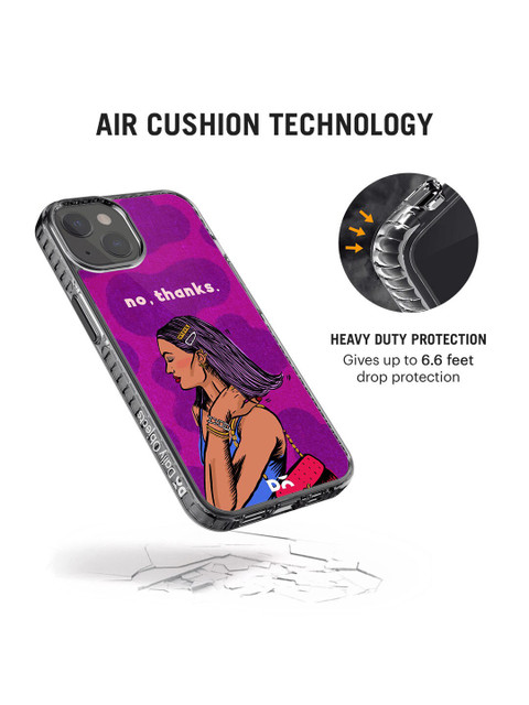 DailyObjects Unisex No thanks Stride iPhone 14 Phone Case Cover - Image 3