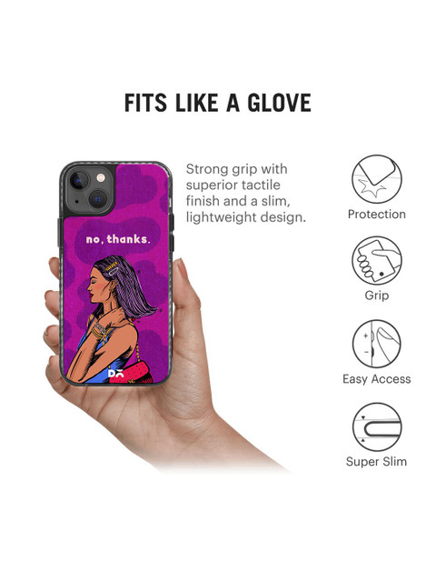 DailyObjects Unisex No thanks Stride iPhone 14 Phone Case Cover - Image 4