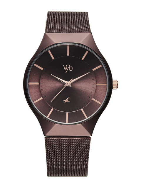Fastrack Women Vyb Successor Stainless Steel Straps Analogue Watch FV60002KM01W