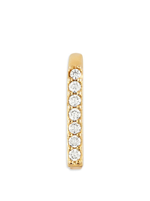 AMI Gold-Plated Cubic Zirconia-Studded Clip On Contemporary Nosepin - Image 3