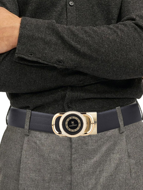 ZORO Men Textured Vegan Leather Formal Belt - Image 4