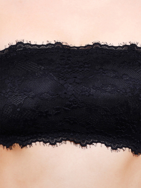 FashionRack Floral Bandeau Half Coverage Lightly Padded Bra - Image 5