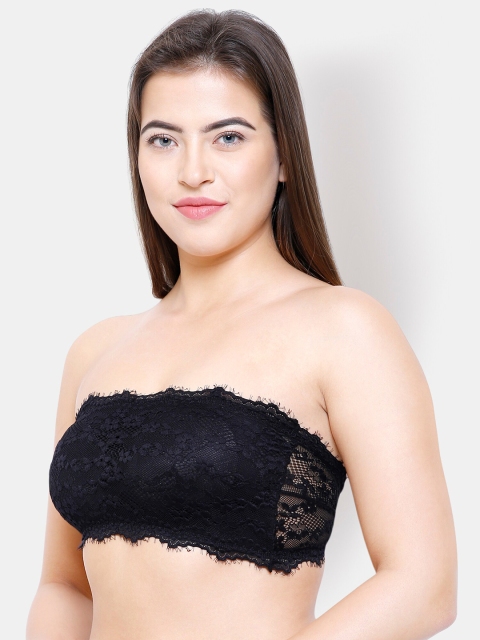 FashionRack Floral Bandeau Half Coverage Lightly Padded Bra - Image 3
