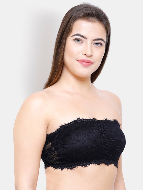 FashionRack Floral Bandeau Half Coverage Lightly Padded Bra - Image 2