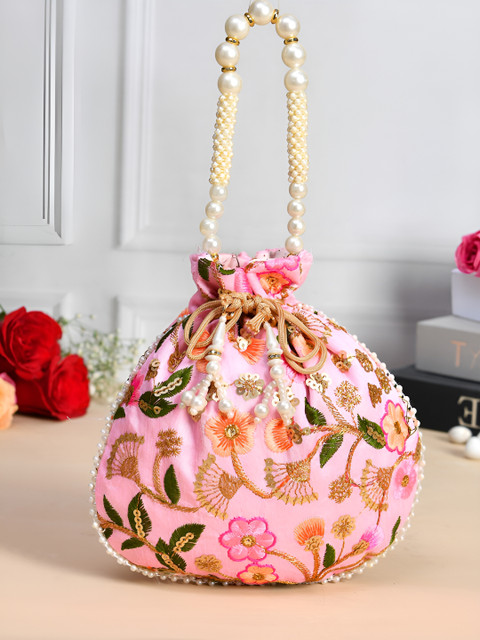 Kuber Industries Set Of 2 Embellished Potli