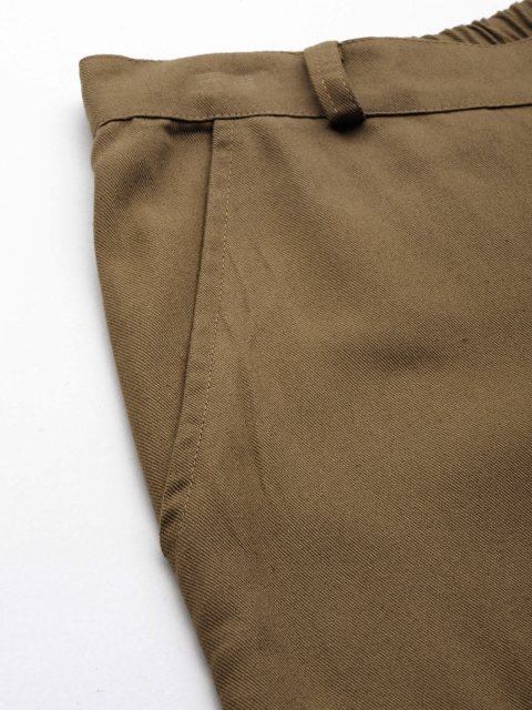 Popnetic Flat-Front High-Rise Pure Cotton Cargos - Image 6