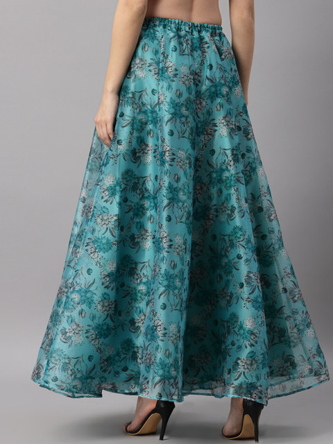 NEUDIS Floral Printed Flared Maxi Skirt - Image 4