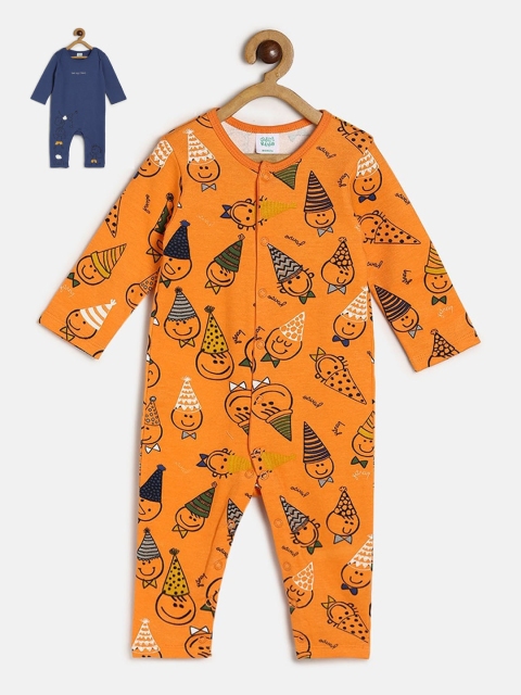 MINI KLUB Infants Boys Pack Of 2 Printed Rompers