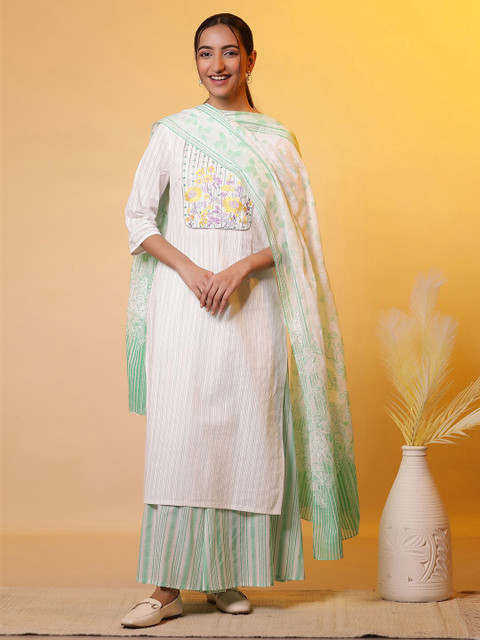 AURELIA Floral Printed Pure Cotton Dupatta