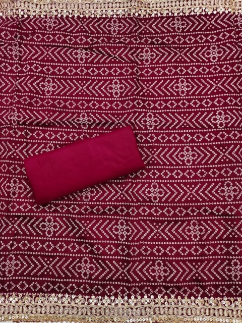 Panzora Printed Unstitched Dress Material - Image 4
