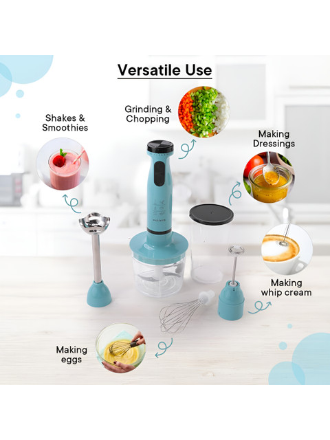 The Better Home Blue & Black Fumato Stainless Steel Electric Hand Blender 600 W - Image 2