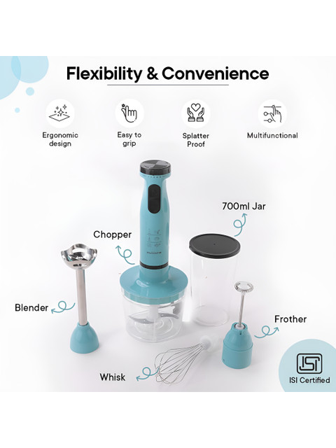 The Better Home Blue & Black Fumato Stainless Steel Electric Hand Blender 600 W - Image 3