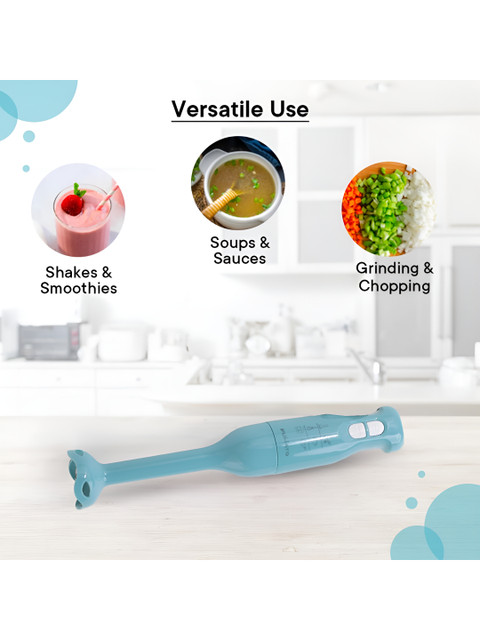 The Better Home FUMATO Blue & White 250W Portable Electric Hand Blender - Image 2