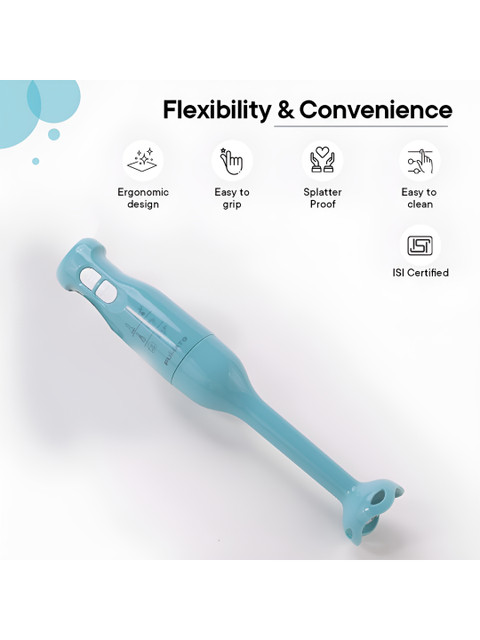 The Better Home FUMATO Blue & White 250W Portable Electric Hand Blender - Image 3