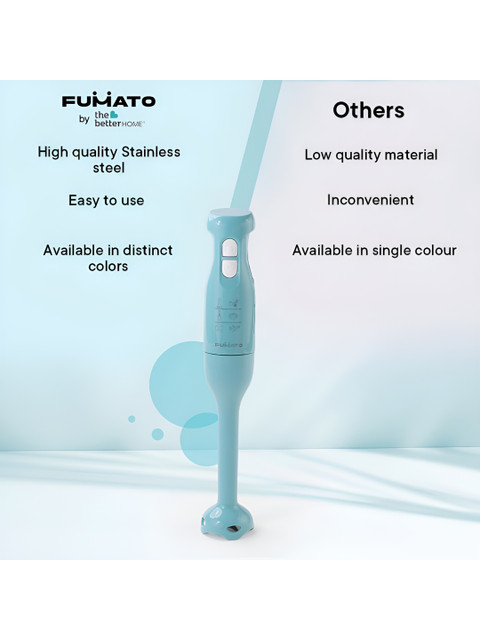 The Better Home FUMATO Blue & White 250W Portable Electric Hand Blender - Image 5