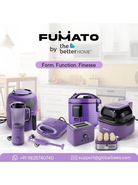 The Better Home Purple & Black Aluminium Electric Rice Cooker 1.5L - Image 6
