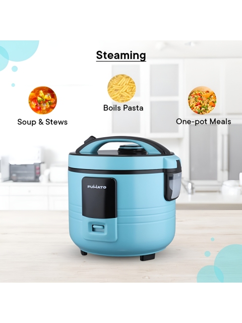 The Better Home Blue & Black Aluminium Electric Rice Cooker - Image 3