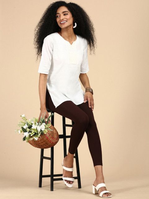 De Moza Women Mid-Rise Ankle-Length Leggings - Image 4