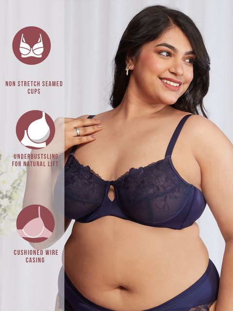 Nykd Plus Size Self Design Full Coverage Underwired Everyday Bra With All Day Comfort - Image 6