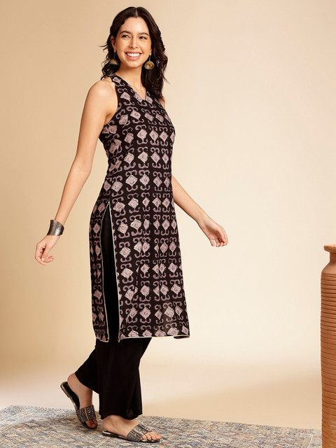 Anouk Ethnic Motifs Printed Kurta - Image 3
