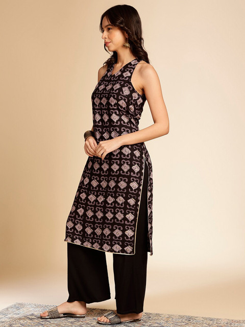 Anouk Ethnic Motifs Printed Kurta - Image 4