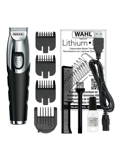 WAHL Lithium Ion Beard Trimmer With 4 Hours Runtime & Precision Blades - Black