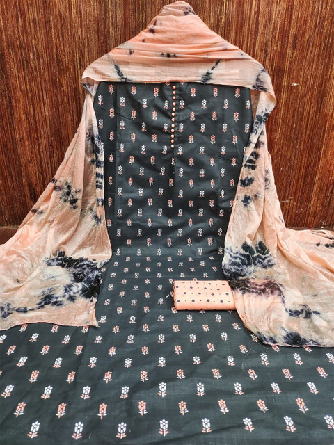 Panzora Floral Printed Unstitched Dress Material