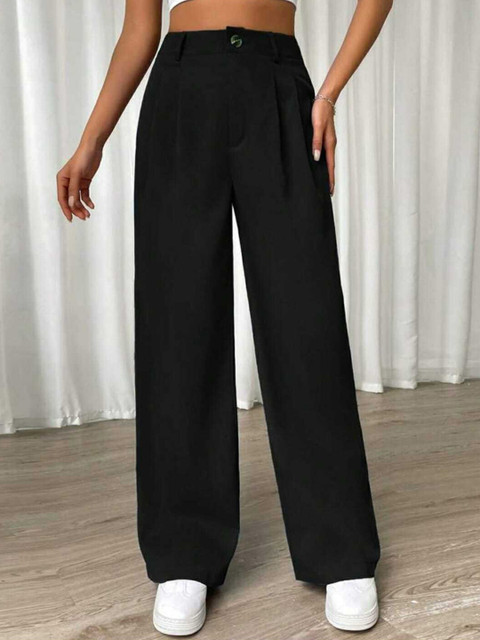 BROADSTAR Women Pleated Korean Pants