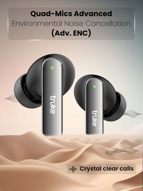 truke Buds F1 Ultra with 60 Hours Playtime, Spatial Audio, 13mm Drivers, Multi-modes - Image 5