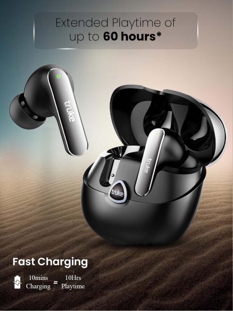 truke Buds F1 Ultra with 60 Hours Playtime, Spatial Audio, 13mm Drivers, Multi-modes - Image 4