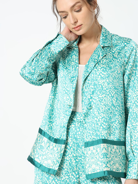 Vero Moda Floral Printed Single Breasted Casual Blazer - Image 7