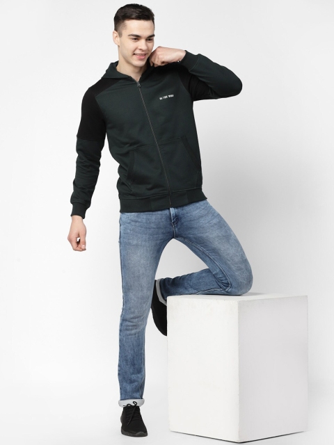 Kalt Colourblocked Hooded Fleece Front-Open Sweatshirt - Image 5