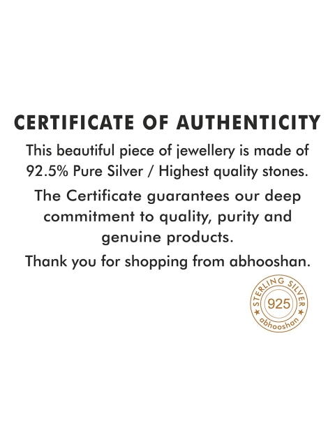 Abhooshan 925 Silver Square CZ Stud Earrings - Image 4