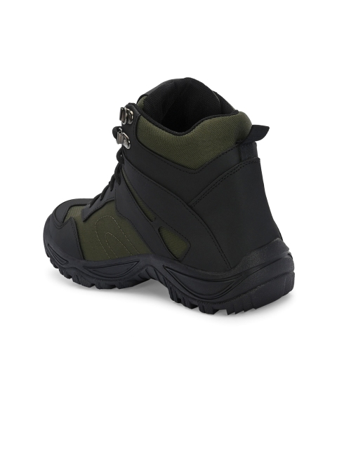 Leo's Fitness Shoes Men Colourblocked Canvas Hiking Boots - Image 3